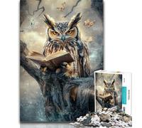 1000 Piece Puzzle Fantasy Owl Jigsaws Puzzles 1000 Pieces for Adults Gifts,Learning Educational Toy for Is Ideal As A Gift for The Whole Family 26x38cm