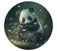 1000 Piece Puzzle Fantasy Panda Round Jigsaws 1000 Pieces for Adults Intricate Design for Teenagers, DIY Decor, And Brain-Boosting Fun 67.5x67.5cm