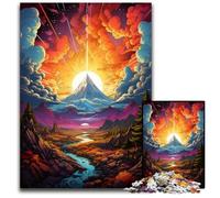 1000 Piece Puzzle Fantasy Sunset Scenery Wooden Jigsaw Puzzles for Adults for Teenagers & Teens, Ideal Birthday 1000 PCS(75x50cm)