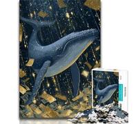 1000 Piece Puzzle Fantasy Whale Jigsaw Puzzles 1000 Pieces for Adults Teens,Train Your Brain And Hands Gifts for Friends And Family (26x38cm)