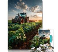 1000 Piece Puzzle Farm Implement Tractor Jigsaw Puzzle 1000 Pieces for Teenagers,Decompressing Intellectual Educational Toy Birthday Present, Gifts 26x38cm
