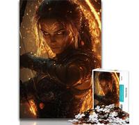 1000 Piece Puzzle Female Knight 1000 Piece Jigsaw Puzzle for Adults Teens,Train Your Brain And Hands Gifts for Friends And Family (50x75cm)