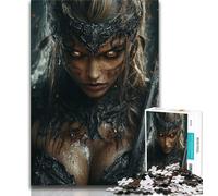 1000 Piece Puzzle Female Knight Puzzles for Adults Teens 1000 Pieces,Educational Game for Birthday, Chrismas for Ages 14+ (50x75cm)