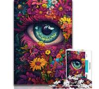 1000 Piece Puzzle Flower Eyes 1000 Pieces Jigsaw Puzzles for Adults And Teens,Challenging Game Toys for Is Ideal As A Gift for The Whole Family 50x75cm