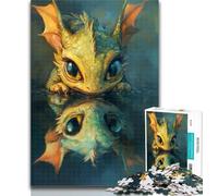 1000 Piece Puzzle Flying Dragon Reflection 1000 Piece Jigsaw Puzzle for Adults Teens,Train Your Brain And Hands Gifts for Friends And Family 26x38cm