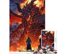 1000-piece Puzzle for Adults A Battle Against Darkness Educational Game Enhance Memory Home Decoration Toys with Fully Interlocking Randomly Shaped Pieces (50X75cm)