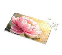 1000 Piece Puzzle For Adults A Beautiful Pink Lotus Flower Blooms Brightly Picture Puzzle 300 Piece Puzzles Puzzle Board(1000PCS)