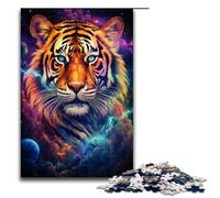 1000 Piece Puzzle For Adults A Tiger Emerging from The Light Family Activity Jigsaw Family Game Stress Reliever Difficult Challenge Puzzle 75x50cm