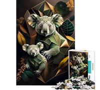 1000-piece Puzzle for Adults Abstract Koalas Fun Activities at Home Difficult Hard Impossible Game Suitable for Ages 14 And Up (38x26cm)