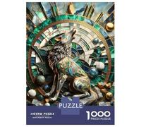 1000-piece Puzzle for Adults Abstract Lone Wolf Art Jigsaw for Adults Anti-Stress Toys Difficult Challenge Unique Birthday And Xmas Gifts 52x38cm/1000pcs