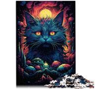 1000 Piece Puzzle For Adults Adventures of Cosmic Cat Family Activity Jigsaw 26x38cm is ideal as gifts for the whole family