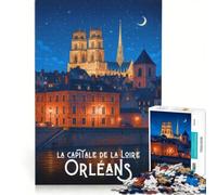1000-piece Puzzle for Adults Affiche Orléans, Educational Games, Train Your Brain And Hands, Artists' Collection, Fine Arts 50x75cm