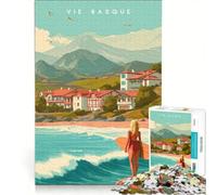 1000-piece Puzzle for Adults Affiche Pays Basque, Family Game, Pattern Assembly, Unique Gifts for Birthday And Christmas 50x75cm