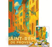 1000-piece puzzle for adults Affiche Vintage Saint-Rémy | Wall Decoration Help the brain exercise Enhance love between couples 75x50cm