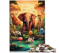 1000 Piece Puzzle For Adults African animals Relax Games 26x38cm is ideal as a gift for the whole family for teenager Age 14 Years Up