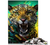 1000 Piece Puzzle For Adults African Leopard Challenging Game Puzzles 26x38cm is ideal as gifts for the whole family for teenager Age 14 Up