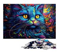 1000 Piece Puzzle for Adults Alice Cat Jigsaw Puzzles Paper Jigsaw Learning Educational Toy 1000 PCS(38x26cm)