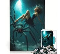 1000 Piece Puzzle For Adults Alice, Spider, And Skulls in Cave, Impossible Game, Fun Activities at Home, Christmas Birthday Gifts 38x26cm