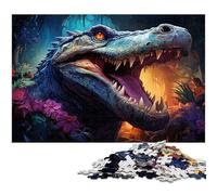 1000 Piece Puzzle for Adults American Crocodile Jigsaw for Educational Game Challenge Toy Artwork Gift 1000 PCS(38x26cm)
