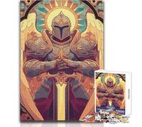 1000-piece Puzzle for Adults Angelic Paladin Magic Card Educational Family Game Precision Cutting Gift For Birthdays Size 50x75cm