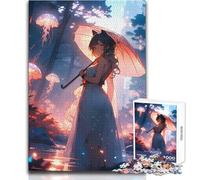1000-piece Puzzle for Adults Anime Girl Ethereal Pathways Educational Family Game Precision Cutting Gift For Birthdays Size 50x75cm