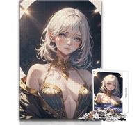 1000-piece Puzzle for Adults Anime Girl Freyja Educational Family Game Precision Cutting Gift For Birthdays Size 50x75cm