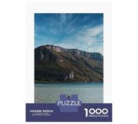 1000 Piece Puzzle for Adults, Annecy Lake View Artwork, Relaxing Puzzle Experience, Seasonal Gift Choice, Durable Puzzle Pieces, 38x26cm/1000pcs