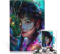 1000 Piece Puzzle For Adults Asia woman a dragon Family Game Stress Reliever Difficult Challenge is ideal as gifts for the whole family 50x70cm