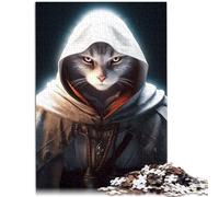 1000 Piece Puzzle For Adults Assassins Cat Hand speed competition 26x38cm with Matching Poster and Trivia Sheet for 14 year olds