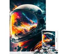 1000 Piece Puzzle For Adults Astronau Reflections Impossible Game Family Activities Educational Toy Wishlist with Santa Claus (38X26CM)