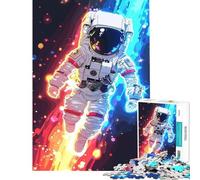 1000-piece Puzzle for Adults Astronaut Dimension Jigsaw Puzzle 1000 Educational Toy Perfect Decoration Challenging Game And Family Play (38x52cm)