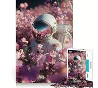 1000-piece Puzzle for Adults Astronaut Floats Premium Cut Play Smart Mind Activity Peace Fun Time Birthday Art Play (38x26cm)