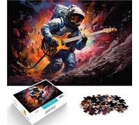1000 Piece Puzzle For Adults astronaut playing guitar Hand speed competition 26x38cm deal as gifts for the whole family