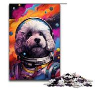1000 Piece Puzzle For Adults Astronaut Poodle by SplattersLots of Thick Color Game Puzzles for Is Ideal As A Gift for The Whole Family 75x50cm