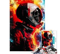 1000 Piece Puzzle For Adults Astronaut Skeleton Jigsaws for Adults Hands-on Game Perfect Decoration Deal As Gifts for The Whole Family (Size 75x50cm)