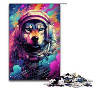 1000 Piece Puzzle For Adults Astronaut Wolf by SplattersLots of Thick Coloured Family Activity Jigsaw Family Game Stress Reliever Difficult Challenge Puzzle 75x50cm