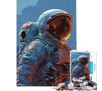 1000-piece Puzzle for Adults Astronauts Bring Space Puzzles for Teenagers Staycation Kill Time Help The Brain Exercise Unique Birthday And Gifts (Size 50x75cm)