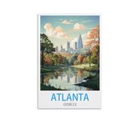 1000 Piece Puzzle for Adults Atlanta Georgias,Puzzles Micro Pieces Challenging Difficult Puzzles Christmas Birthday Gift Game Toys 38x26cm