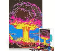 1000-piece Puzzle for Adults Atom Bomb Precise Cut Art Thinking Game Play Leisure Time Fun Birthday Art Play (38x26cm)