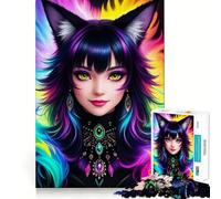 1000-piece Puzzle for Adults Attractive Anime Girl CG Precise Cut Art Thinking Game Play Leisure Time Fun Birthday Art Play (50x75cm)