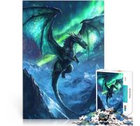 1000-piece puzzle for adults Aurora Seraphim Dragon Made of cardboard for age 14+ Each piece is unique - Fun and challenging game for the whole ideas。size:38x52cm/14.96x20.47inch
