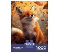 1000-piece Puzzle for Adults Autumn Fox Serenity Puzzles for Adults Family Games Presents for Women Unique Birthday And Xmas Gifts 70x50cm/1000pcs
