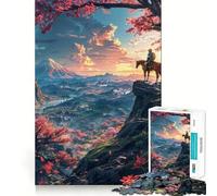 1000-piece Puzzle for Adults Autumn Ride Premium Cut Play Smart Mind Activity Peace Fun Time Birthday Art Play (50x75cm)