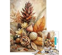 1000 Piece Puzzle For Adults Autumnal Still Life with Pine Cones Puzzle for Adults Family Games For Family Fun Deal As Gifts for The Whole Family (Size 38x26cm)