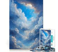 1000-piece Puzzle for Adults Azure Awakening Premium Cut Play Smart Mind Activity Peace Fun Time Birthday Art Play (38x52cm)