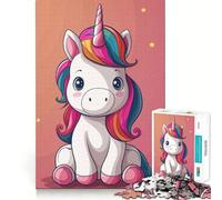1000-piece Puzzle for Adults Baby Unicorn Cute Animal Premium Cut Play Smart Mind Activity Peace Fun Time Birthday Art Play (38x26cm)