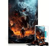1000-piece Puzzle for Adults Bad Luck Astronaut Premium Cut Play Smart Mind Activity Peace Fun Time Birthday Art Play (38x26cm)