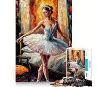 1000-piece Puzzle for Adults Ballet Dancer in A Room Premium Cut Play Smart Mind Activity Peace Fun Time Birthday Art Play (38x52cm)