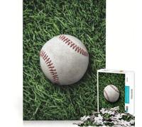 1000 Piece Puzzle For Adults Baseball on Green Grass, Brain Teaser Game, Difficult Hard, Improving Love between Couples 38x26cm