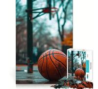 1000-piece Puzzle for Adults Basketball Nostalgia Sharp Cut Art Creative Skill Toy Idle Time Game Christmas Calm Gift (50x75cm)